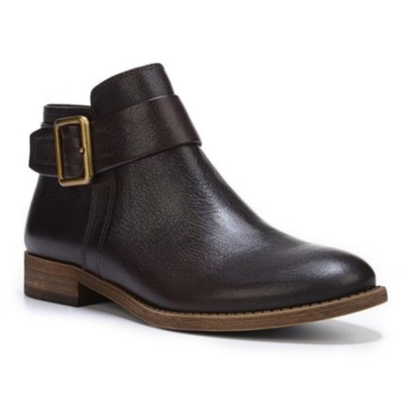 Franco Sarto Shoes - Franco Sarto | dark brown leather buckle booties
